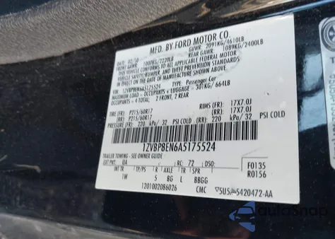 2010 Ford Mustang V6/V6 Premium from USA, damaged, VIN 1ZVBP8EN6A5175524